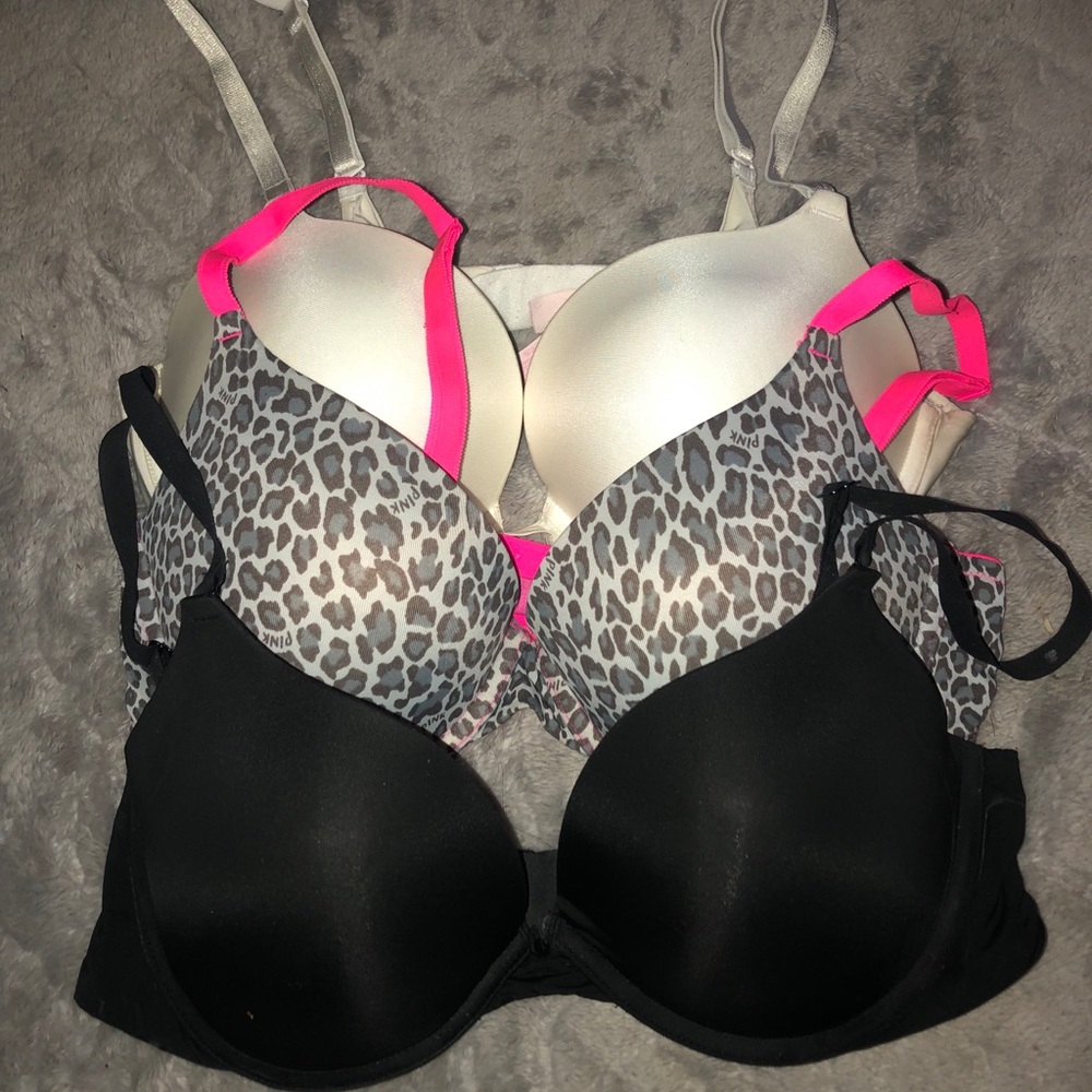 BUNDLE of 3 Victoria’s Secret push up bras